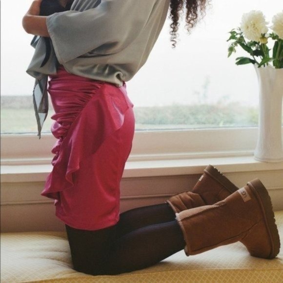 NEW UGG Classic Short II Boots - Chestnut - Picture 3 of 6